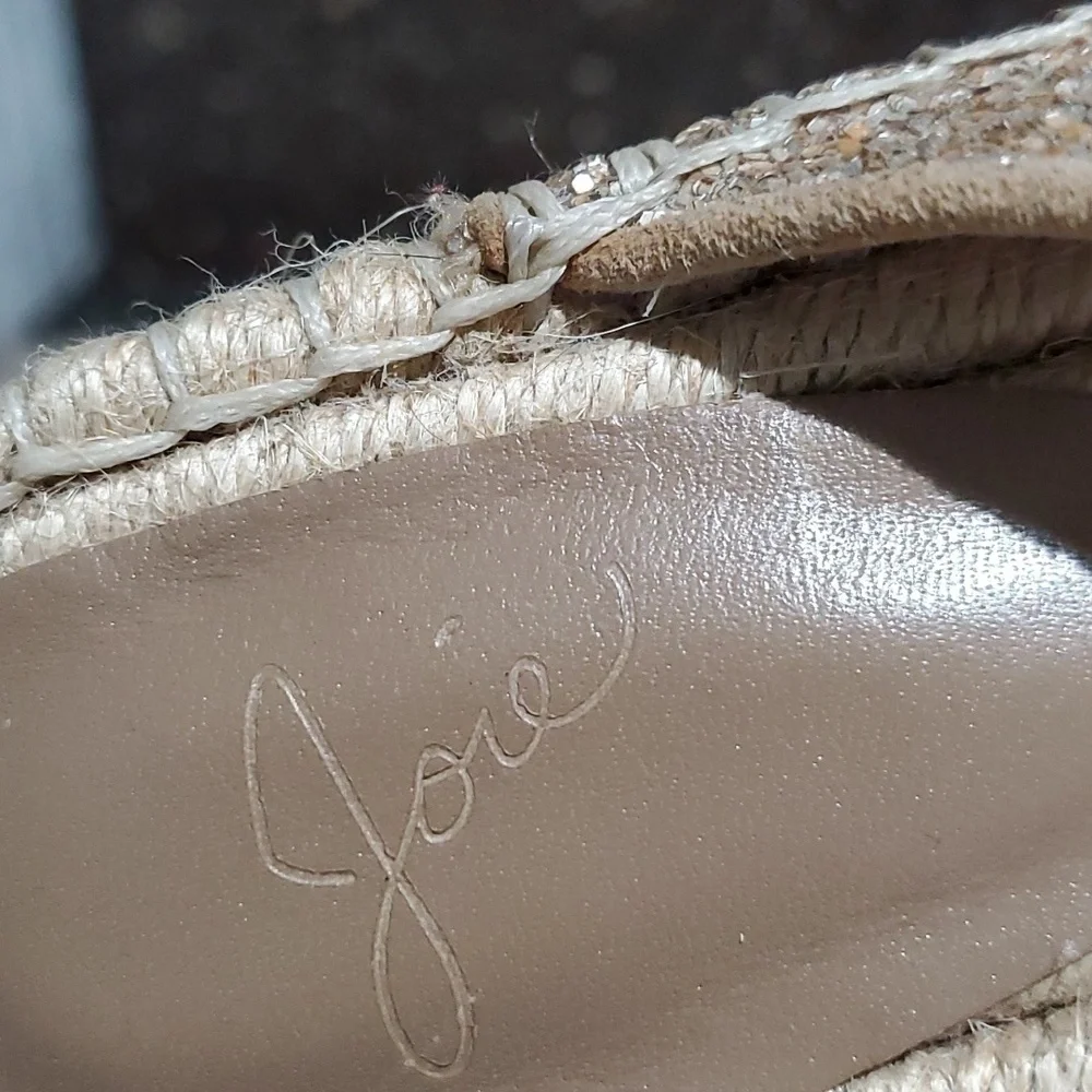 Joie Womens Ianna Espadrille Gold Sandals